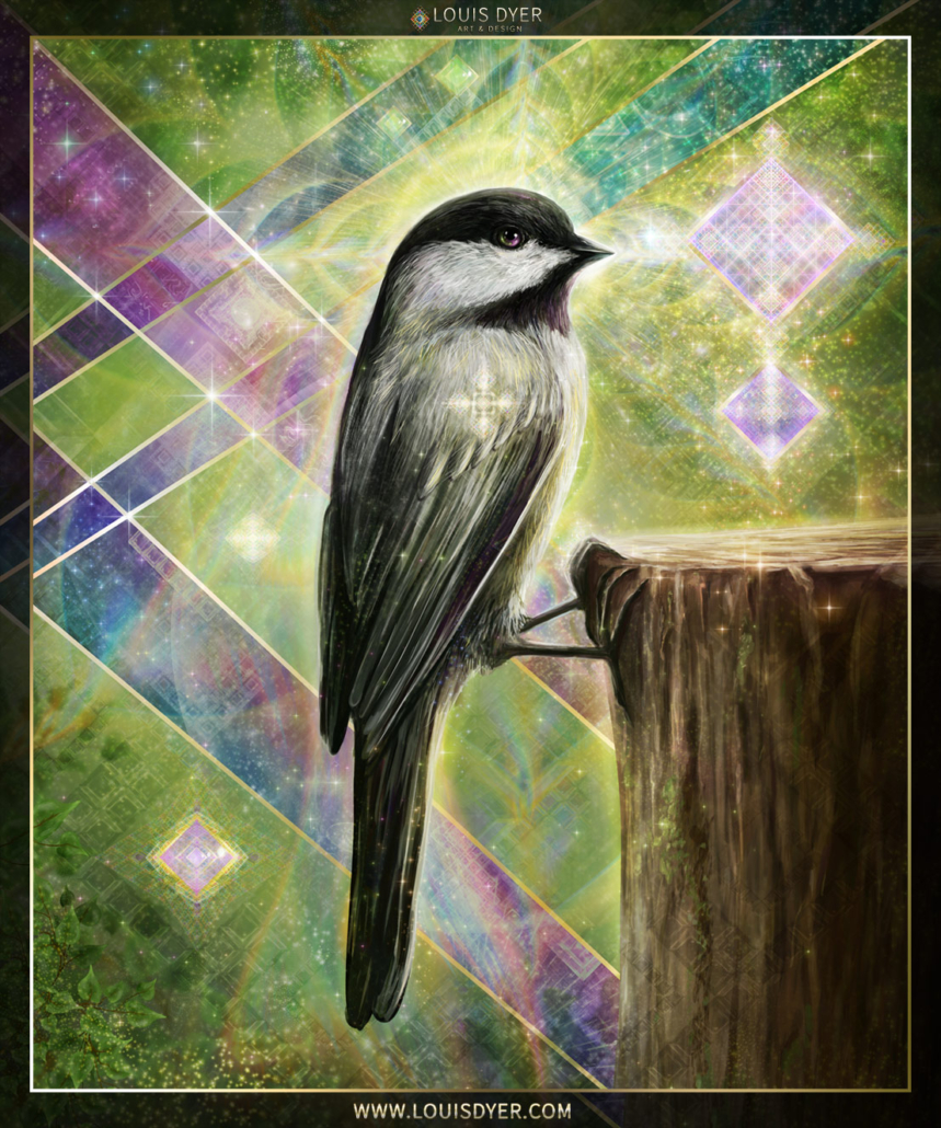 Crystal heart chicadee